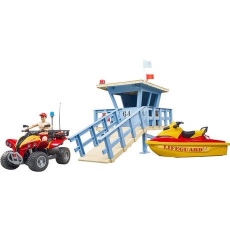 Bruder bworld rescue brigade station spille figur (62780)
