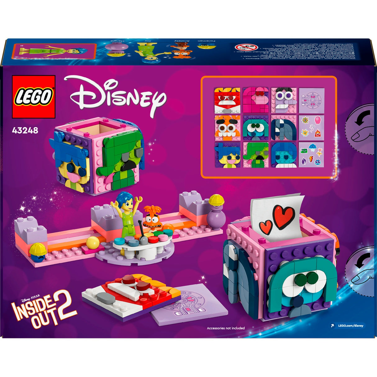Lego disney pixar - vrangen ud 2 humørkuber byggelegetøj (43248)