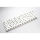 Ducky one 3 classic pure white, tastatur (hvid, us-layout, cherry mx blue, rgb led, double-shot pbt, hot-swappable, quack mekanik)