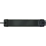Brennerstuhl premium-line overspændingsbeskyttelse 26000a 6-vejs sort 1.8m h05vv-f 3g1.5