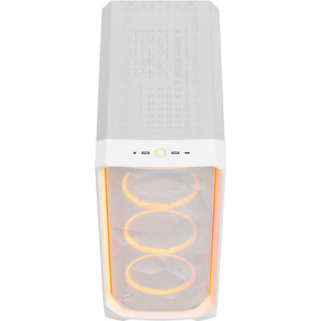 Fractal design meshify 3 ambience pro rgb midi tårnhus (hvid | 2x usb-a | 1x usb-c | rgb | hærdet glas)