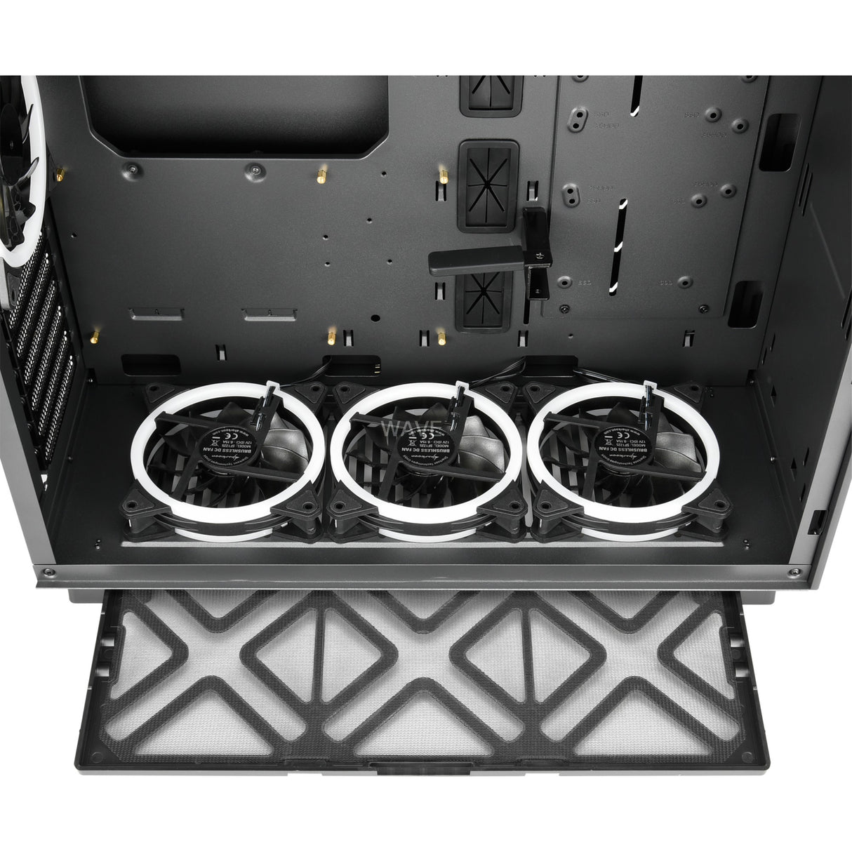 Sharkoon rgb midi tårnhus i rent stål (sort | 2x usb-a | rgb | vindue)