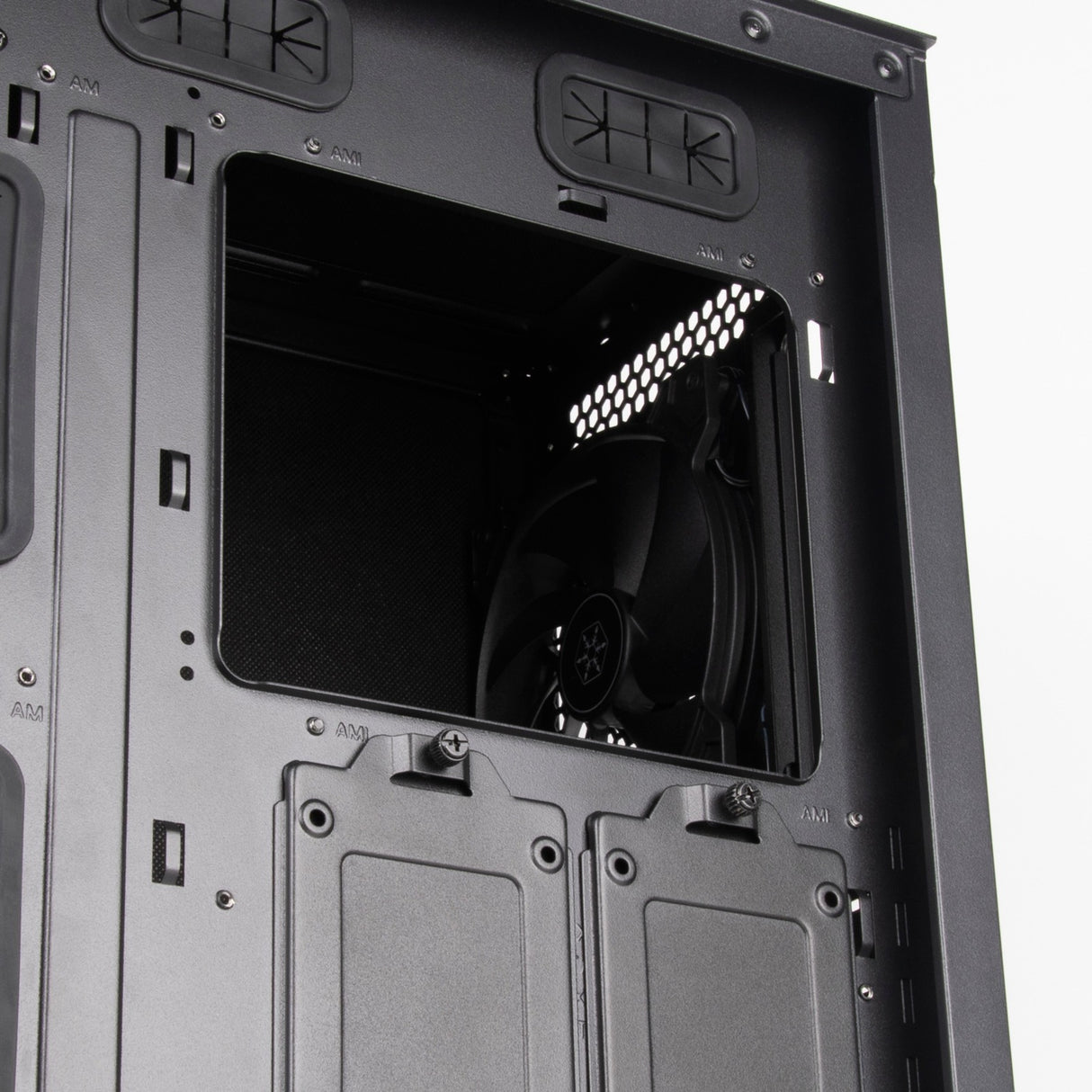 Silverstone seta q1 midi tårnhus (sort | 2x USB-A | 1x USB-C)