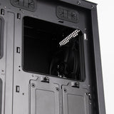 Silverstone seta q1 midi tårnhus (sort | 2x USB-A | 1x USB-C)