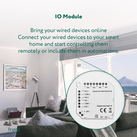 Frient io modul switch (hvid, zigbee 3.0)