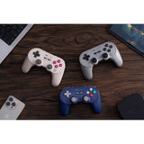 8bitdo pro 3 bluetooth gamepad (lyse grå rød, switch 1 2, pc, android, 2,4 ghz bluetooth usb)