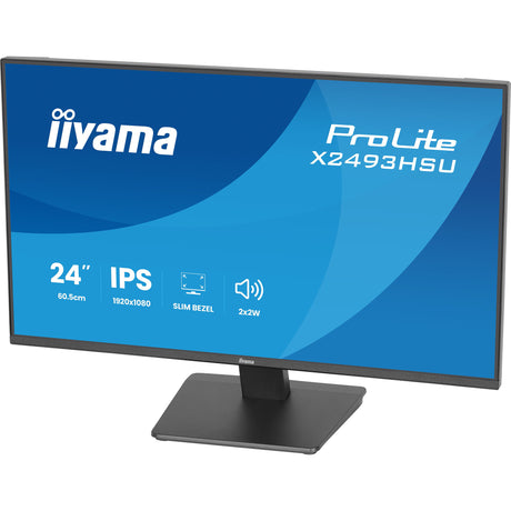Iiyama prolite x2493hsu-b1 23.8 skærm (sort (mat), 120 Hz, HDMI, skærmport, USB, lyd)