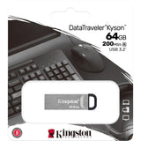 Kingston data traveler kyson 64 GB USB stick (sølv, dtkn 64 GB)