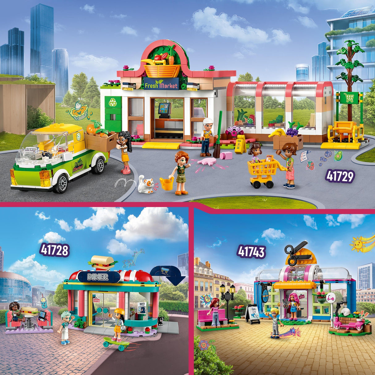 Lego friends - heartlake restaurant i byen byggelegetøj (41728)