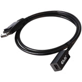 Club 3d mini displayport > displayport 1.4 (han) forlængerkabel (sort, 0,1 meter)