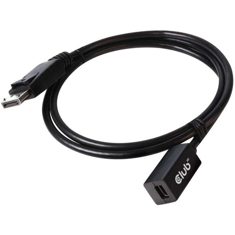Club 3d mini displayport > displayport 1.4 (han) forlængerkabel (sort, 0,1 meter)