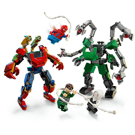 Lego Marvel Mecha Duel: Spider-Man vs. doc ock superhelte - byggesæt til børn - 76338