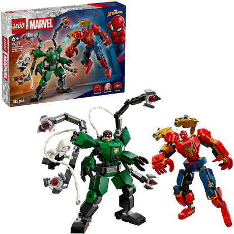 Lego Marvel Mecha Duel: Spider-Man vs. doc ock superhelte - byggesæt til børn - 76338