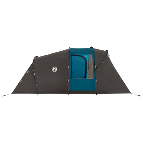 Coleman vespucci 4 tent - 4 persoons tunneltent – uv guard spf50 zonbescherming – ventilatie – geïntegreerd grondzeil - grijs blauw