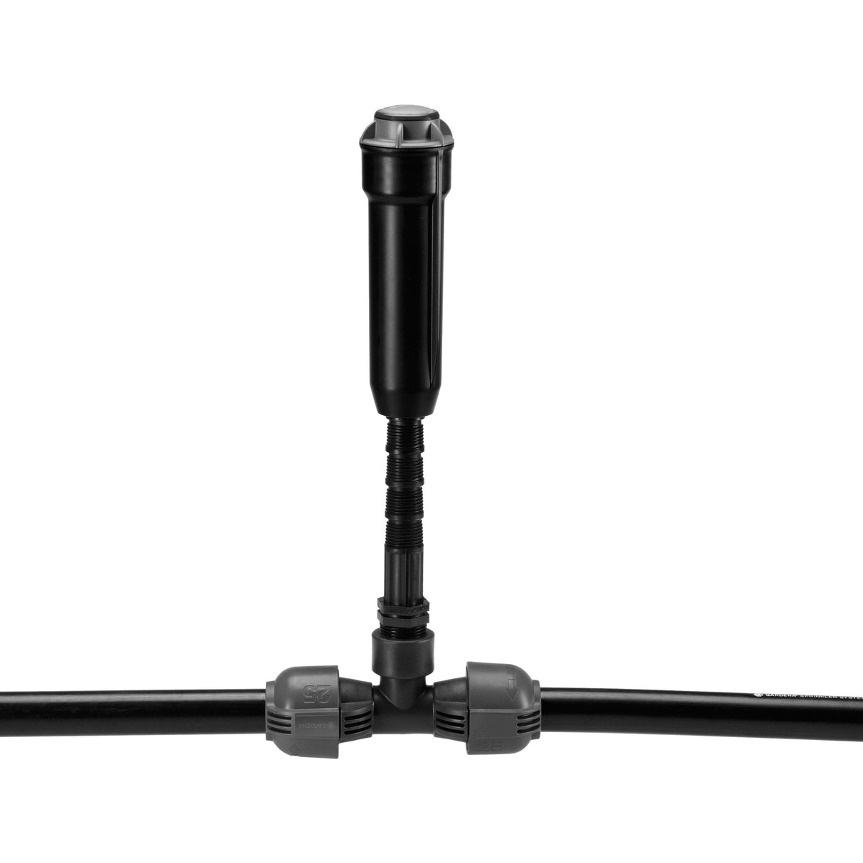 Gardena T-stykke 25 mm x 3 4 indvendig gevindforbindelse (sort grå, 2790-20)