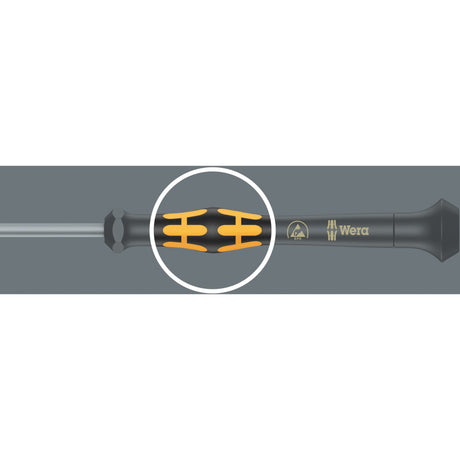 Wera 1550 6 ESD elektronik - skruetrækkere + holder, 6 stk (sort gul)
