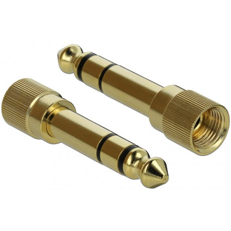 Delock stereokabel 3,5 mm 3 ben stik > 3,5 mm 3 ben stik (sort, 0,5 meter)