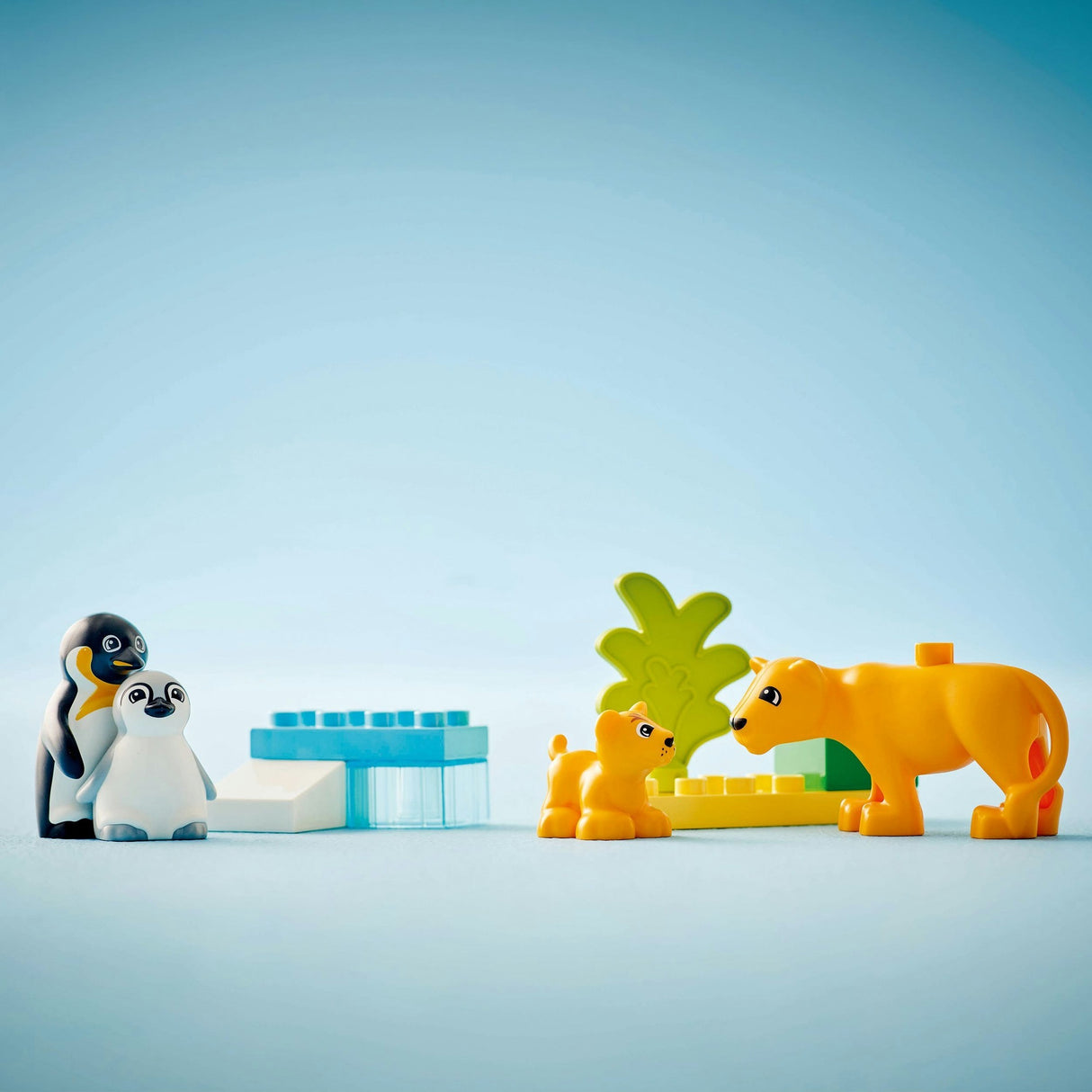 Lego duplo by 10442 familier af vilde dyr: pingviner og løver