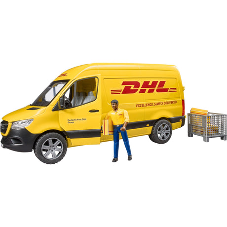 Bruder MB Sprinter DHL med førermodelkøretøj (02671)