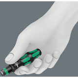 Wera bit håndholder 813 r med rapidaptor bit holder skruetrækker (sort grøn, 90 mm)