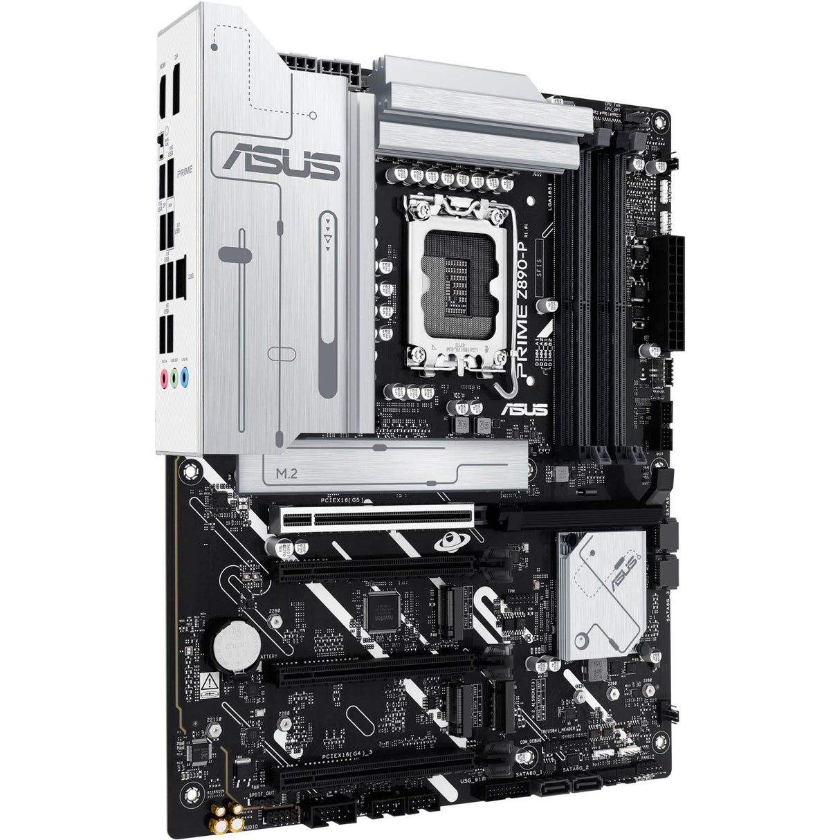 Asus Prime Z890-P Socket 1851 bundkort (RAID, 2,5 GB-LAN, lyd, ATX)