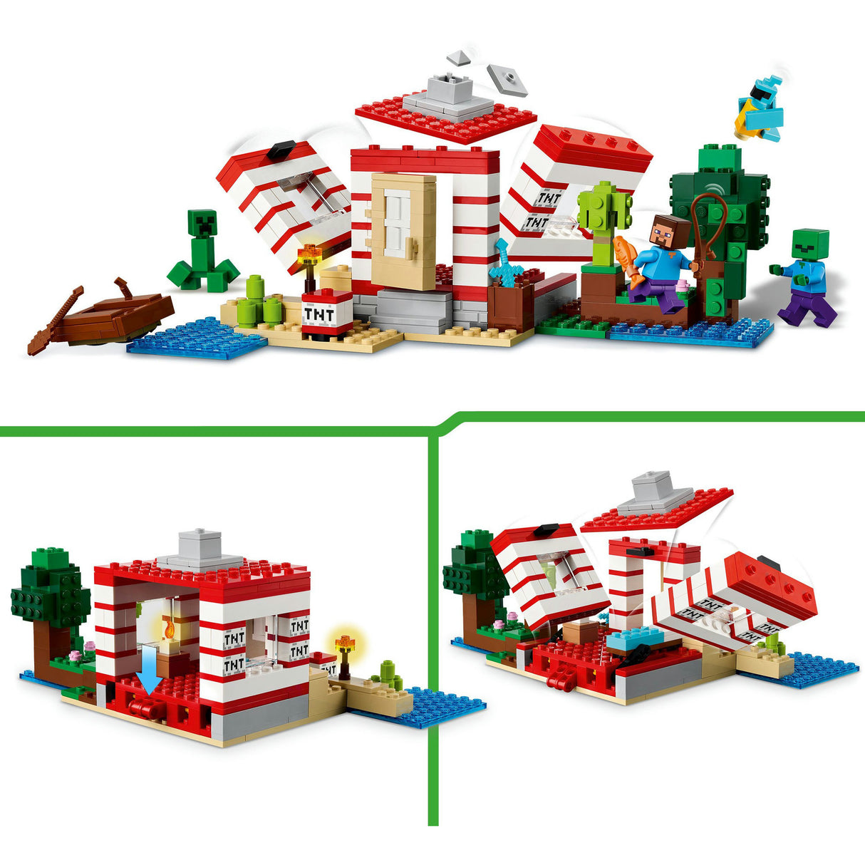 Lego ® Minecraft® TNT Jungle House, videospilsæt - 21275