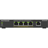 Netgear 5-ports poe+ gigabit ethernet soho unmanaged switch (gs305p) (sort)