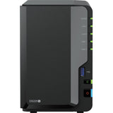 Synology diskstation ds225+ nas (sort, 1x 1GB LAN, 1x 2,5GB LAN, 2x USB 3.2 gen 1)