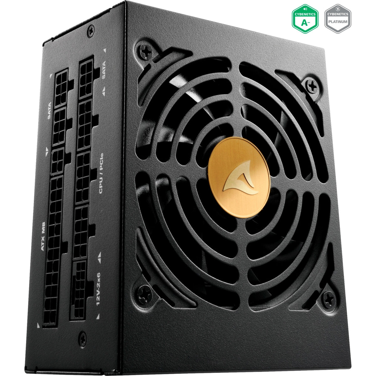 Sharkoon rebel p20 sfx modulær 750 watt strømforsyning (sort, 1x 12v-2x6, 2x pcie)