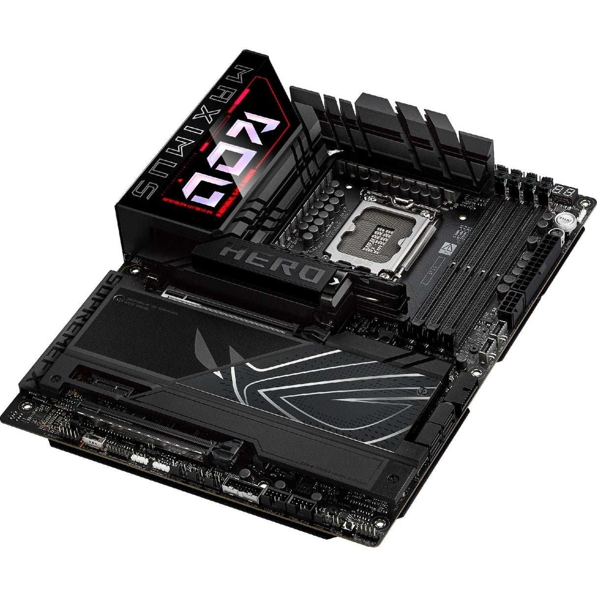 Asus Rrog Maximus Z890 Hero Socket 1851 bundkort (sort, RAID, 2,5 GB-LAN, 5 GB-LAN, Wi-Fi 7, BT, lyd, ATX)