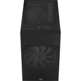 Aerocool atomic v2 mini tårnhus (sort | 2x USB-A | vindue)