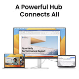 Benq ma270up voor macbook 27 4k uhd monitor (zilver, hdmi, usb-a, usb-c, audio)