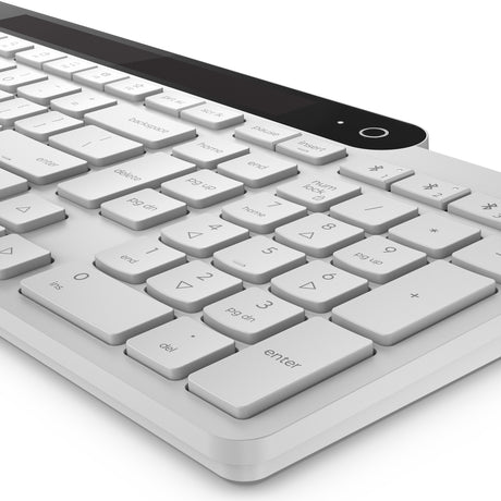 Lenovo 800 selvoplader Bluetooth-tastatur (hvidt, amerikansk layout (QWERTY), stempel, 100 %, stempelafbryder, Bluetooth 5.1, USB-C)