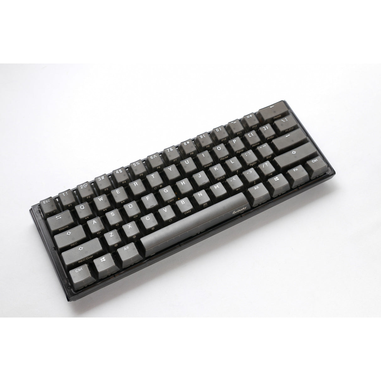 Ducky one 3 mini aura rgb mekanisk tastatur (sort, us-layout (qwerty), cherry mx brown, 60%, abs double shot, hot swap)