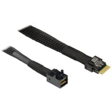Inter-tech sff-8654 4i - sff 8643 kabel (sort)