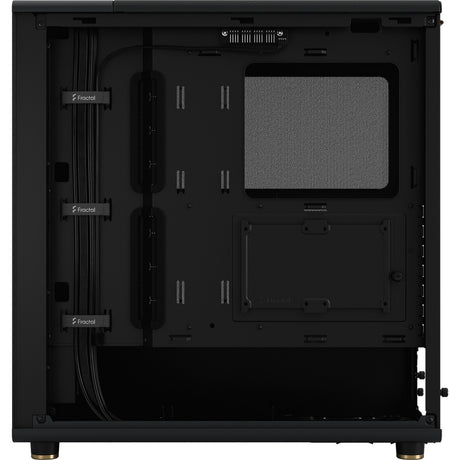 Fractal design nord midi tårnhus (sort træ farve | 2x USB-A | 1x USB-C)