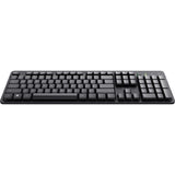 Trust Ody II trådløst tastatur (sort, EU-layout (QWERTY), membran, lydløst)