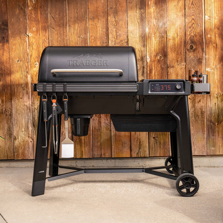 Traeger woodridge pellet barbecue (zwart, wifire)