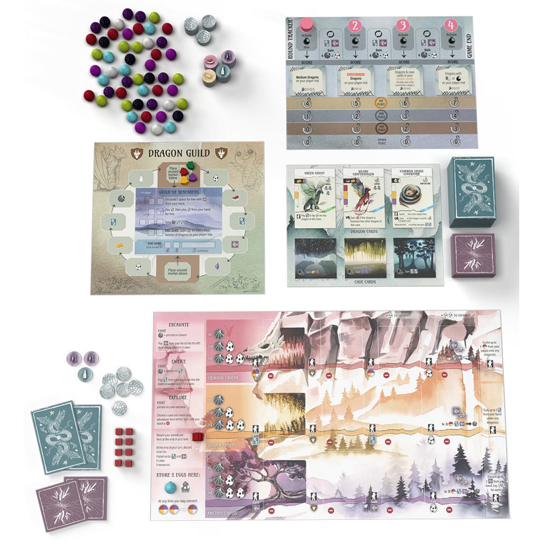 Asmodee wyrmspan - engelsk brætspil