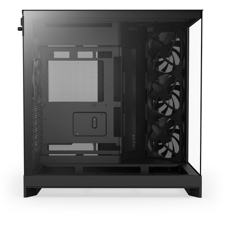 Nzxt h9 flow midi tårnhus (sort (mat) | 2x USB-A | 1x USB-C | hærdet glas)