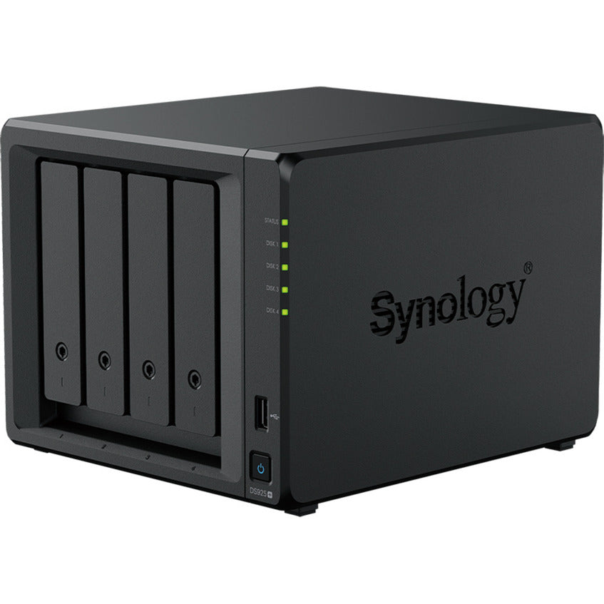 Synology diskstation ds925+ nas (sort, 2x 2,5 GB LAN, 2x USB 3.2 gen 1)