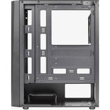 Aerocool delta g-bk-v1 midi tårnhus (sort | 3x usb-a | rgb | hærdet glas)