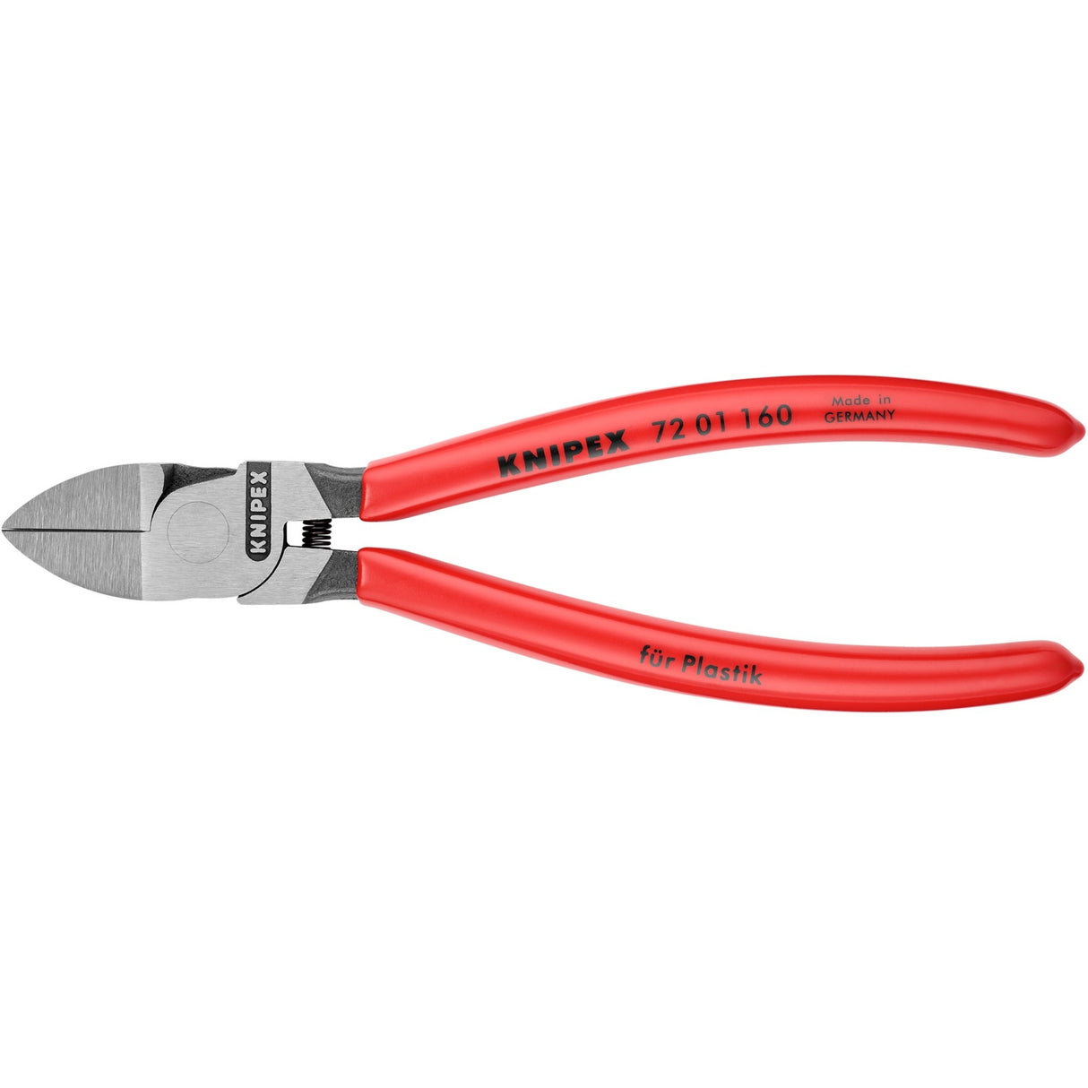Knipex 72 01 160 sideskæretang til plast + fjeder 160mm