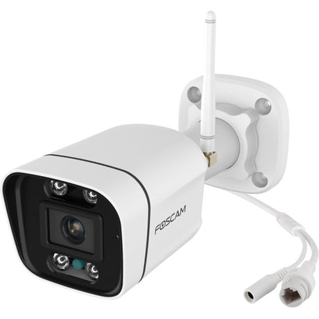 Foscam v5p, 3k 5mp dual-band wifi camera met geluid- en lichtalarm (wit)