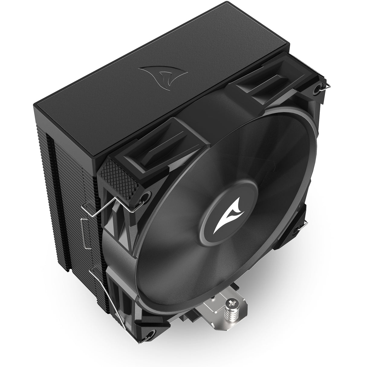 Sharkoon a50 CPU køler (sort, 4-benet PWM blæserstik)