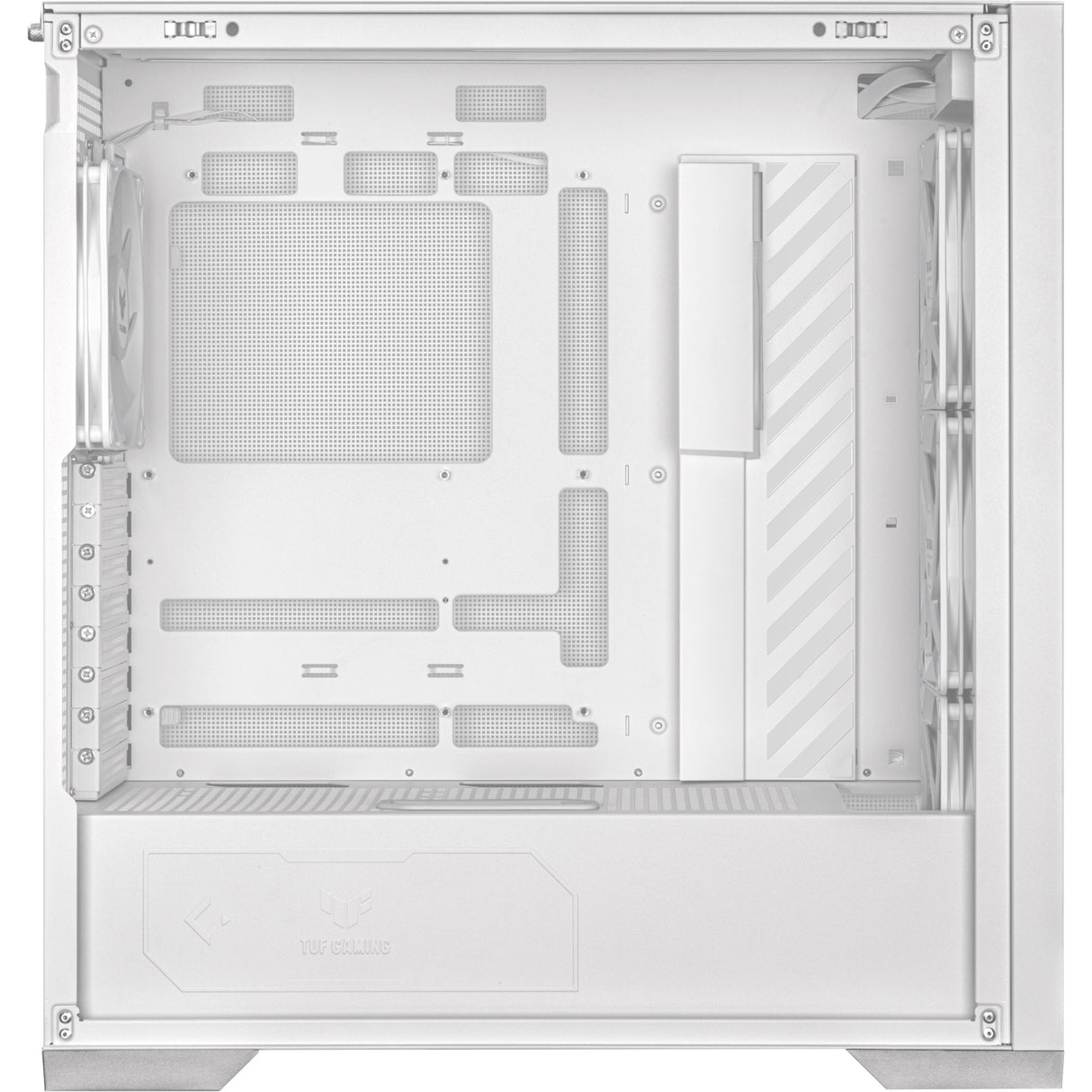 Asus tuf gaming gt302 argb midi tårnhus (hvid | 2x usb-a | 1x usb-c | rgb | hærdet glas)