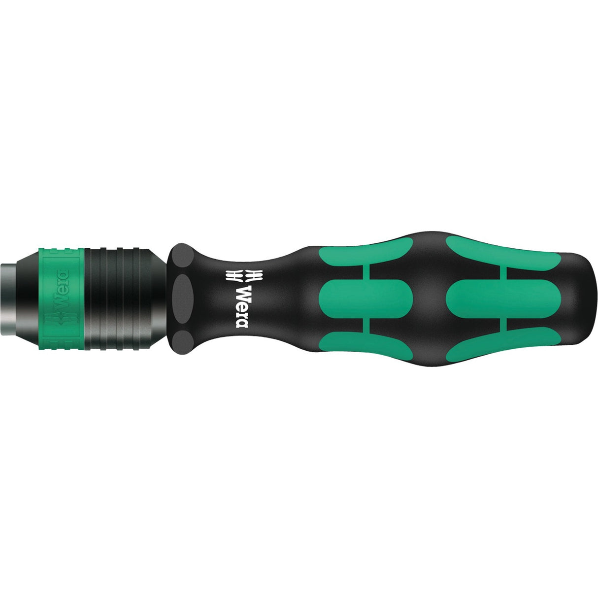 Wera bit håndholder 813 r med rapidaptor bit holder skruetrækker (sort grøn, 90 mm)