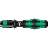 Wera bit håndholder 813 r med rapidaptor bit holder skruetrækker (sort grøn, 90 mm)