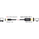 Delock USB-C (han) > HDMI (han) (DP Alt-tilstand) kabel (sort, 1 meter, 4K 30 Hz)