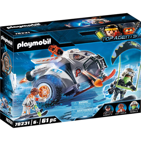 Playmobil top agenter - spion team snescooter byggelegetøj (70231)